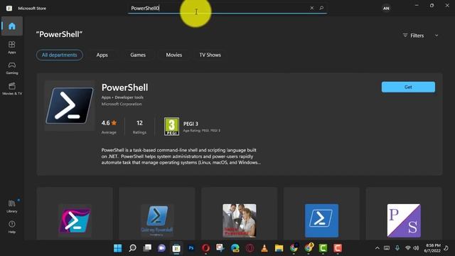 How to install PowerShell 7.2 on Windows 11 Using Microsoft Store смотреть онлайн