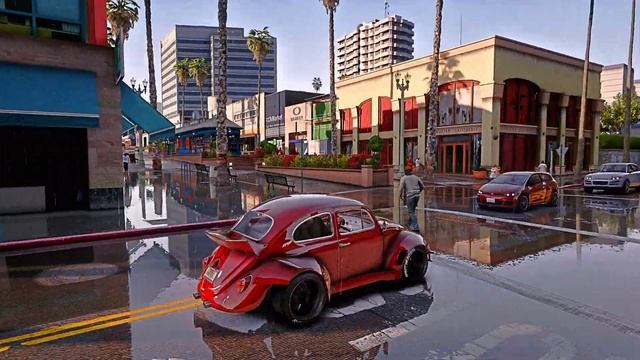 GTA 5 QuantV + CineREALISM Reflection mirror | RTX 3090 X M28U 4K смотреть онлайн