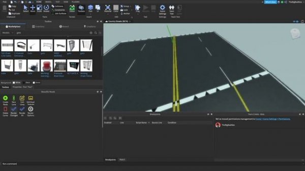 Building a roblox town game
