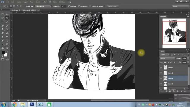 HOW TO MAKE JOJO'S BIZZARE ADVENTURE PHOTOSHOP PART 2 | COMIC & MANGA DRAWING | EASY DRAW STEPS смотреть онлайн