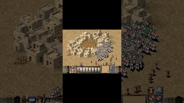 stronghold crusader_ Soldiers fight with lions in the residential area смотреть онлайн