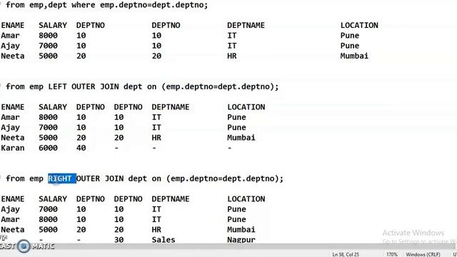 DMS | Practical-9 | Write a query using Inner & Outer Join | MSBTE | Database Management System2231 смотреть онлайн