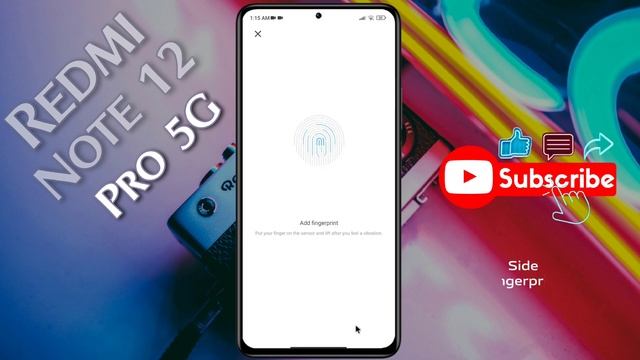 Redmi Note 12 Pro: How to Add Fingerprint Lock |Redmi Note 12 Pro 5g me Fingerprint Setup Kaise Kar смотреть онлайн