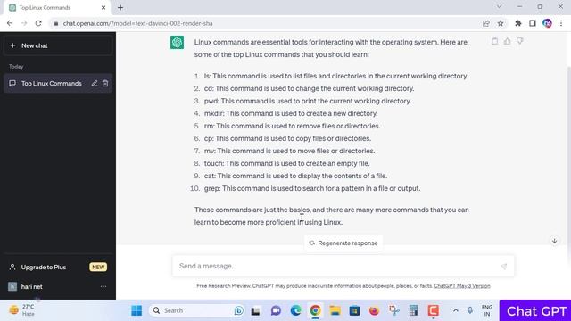 Top Linux Commands to learn - Basic Linux commands - Chat GPT смотреть онлайн