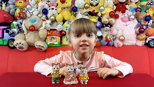 Новый Год с Сильваниан Фэмилис интерактивный мультик с игрушками (часть 3 "Полосатые кошечки") смотреть онлайн
