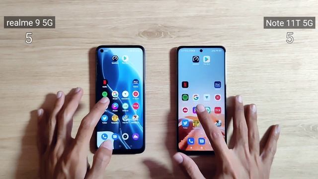 realme 9 5G vs redmi note 11t 5G Speed Test & Comparison | Sasta Smartphone ? смотреть онлайн