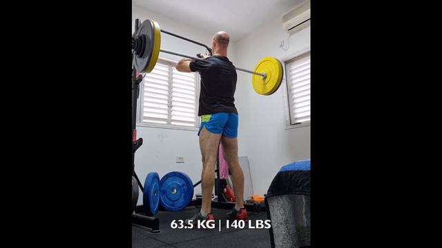63.5 kg / 140 lbs Front Squat - 63.5 KG x 60 reps | 140 LBS x 4 sets of 15 reps - NEW PR смотреть онлайн
