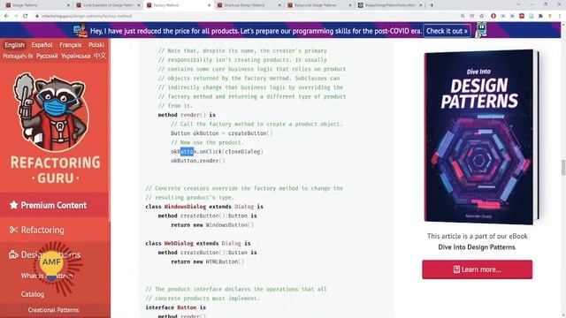 Belajar Software Design Pattern di replit (Factory Method) смотреть онлайн