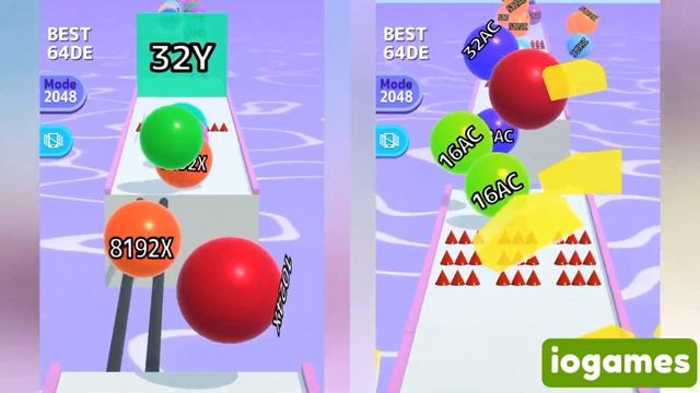 BALL RUN 2048 — INFINITY ∞ 'AZ' vs 'AH' LAST WALL (Max Level) смотреть онлайн