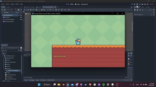 Moving Platforms, One Way Collisions, and How to Drop Under Platforms ~ Godot 4 Platformer Tutorial смотреть онлайн