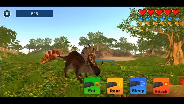 Dinosaur Sim Dino Game With 20 Dinosaur Types - Styracosaurus How Many Horns? смотреть онлайн