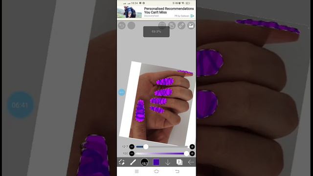 2 часть Ibis Paint X (ногти)