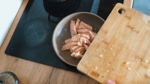 Пицца с курицей и грибами