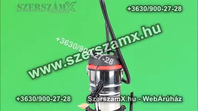 KraftDele Ipari Porszívó 1400W 30L INOX hordóval Gépi Új смотреть онлайн