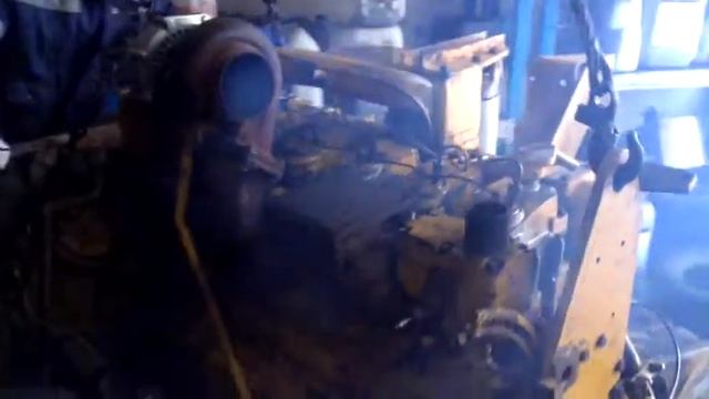 Пробный пуск KOMATSU S6D125-1 после капитального ремонта смотреть онлайн