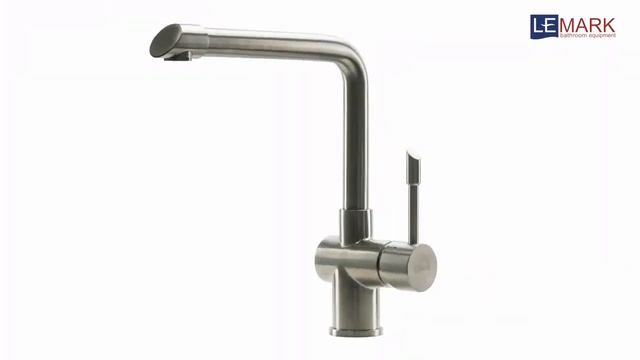 Смеситель для кухни мойки Lemark Expert LM5074S матов хром нерж  сталь