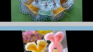 Пасхальные украшения связанные крючком
