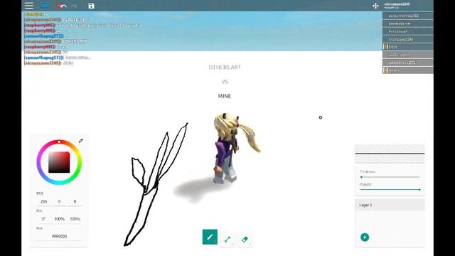 Other peoples' art VS mine..|ROBLOX Free Draw 2 смотреть онлайн