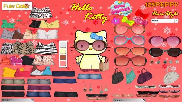 Dress up Hello Kitty 2 gameplay | Spot games for Kids смотреть онлайн