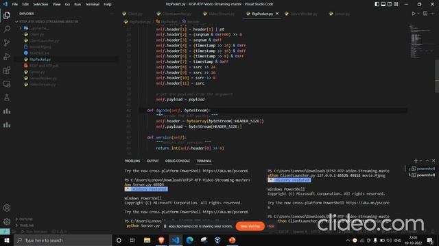 Video Streaming using RTSP and RTP смотреть онлайн