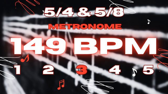 149 BPM - 5/4 & 5/8 Metronome смотреть онлайн