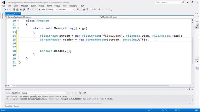 C# IO Tutorial #13 - FileStream with StreamReader смотреть онлайн