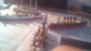 Обзор моей пластилиновой эскадры, корабли из пластилина