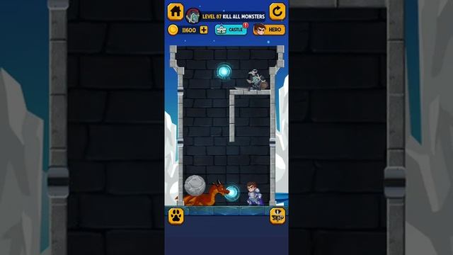 Rescue Hero: Pull The Pin - How To Loot? - Level 87 and 88 | Puzzle Game #Shorts смотреть онлайн