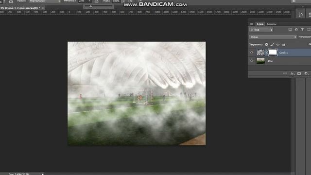 Как сделать туман в Adobe Photoshop смотреть онлайн