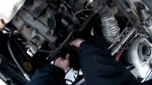 Замена термостата Nissan