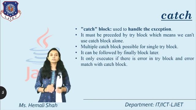 Lec-35_About Exception Handling | Object Orient Programming Using Java | IT_ICT Engineering смотреть онлайн