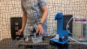 Углевание сырца. Стеклянная угольная колонна.