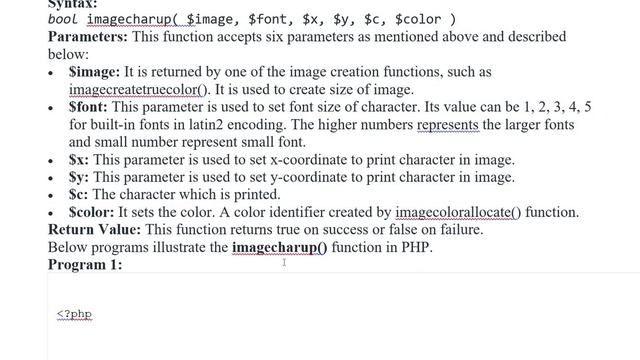PHP | Image char up Function смотреть онлайн