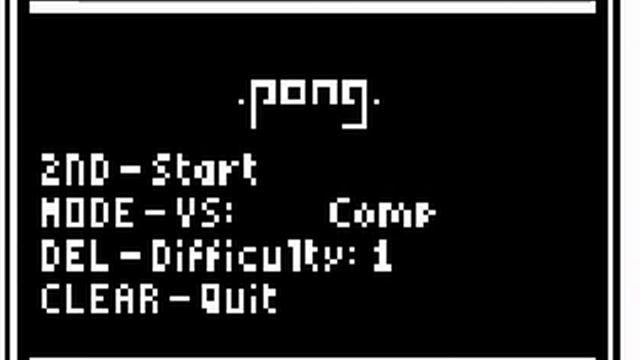 Pong 2 Player - TI-84 Plus, TI-83 Plus - Graphing Calculator Games смотреть онлайн