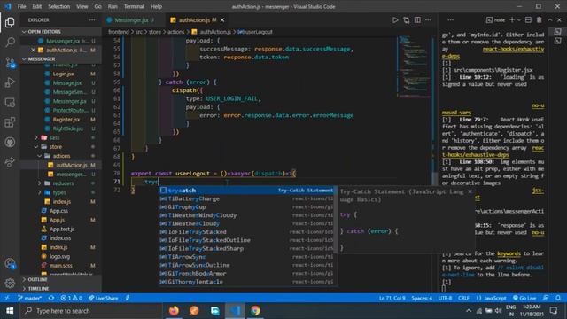 Real Time Chat App React Node js Express js Socket MongoDB MERN messenger logout system #34 смотреть онлайн