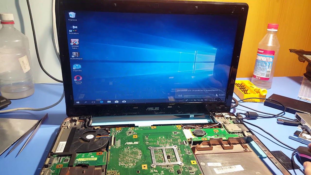 Ноутбук K52f нет звука в динамиках