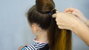 Прическа Бабетта с косами |  ПРОСТАЯ  прическа для девочек | Simple hairstyle BABETTE