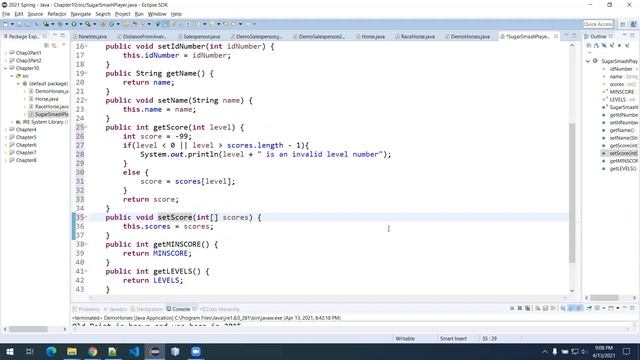 Java Programming 1 - Chapter 10 Exercises 1 and 5 - Spring 2021 смотреть онлайн