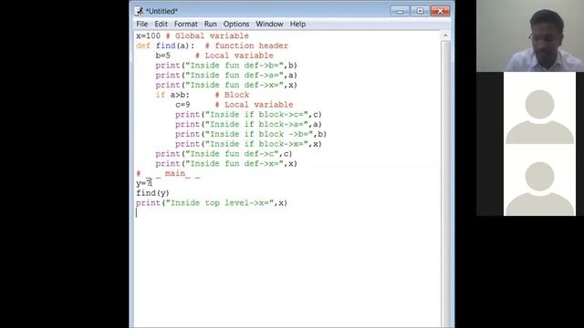 PYTHON: Scope of variables смотреть онлайн