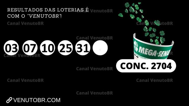 🍀 Resultado Mega-Sena 2704 смотреть онлайн