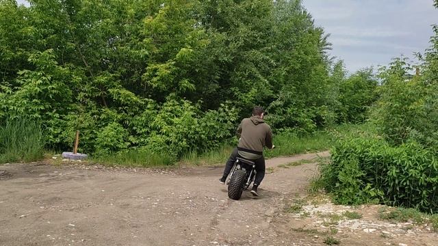 Постройка самодельного мотоцикла с двигателем от мотоблока,ч5 первый выезд смотреть онлайн