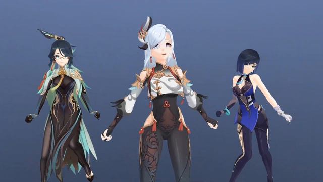 【Genshin Impact: MMD】Xianyun X Shenhe X Yelan【JEWEL】