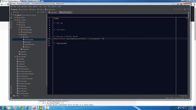 Basic WordPress Theme Development Tutorial 03 Action Hooks смотреть онлайн