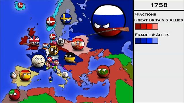 Seven Years' War | History Of Europe In Countryballs 1756 - 1763