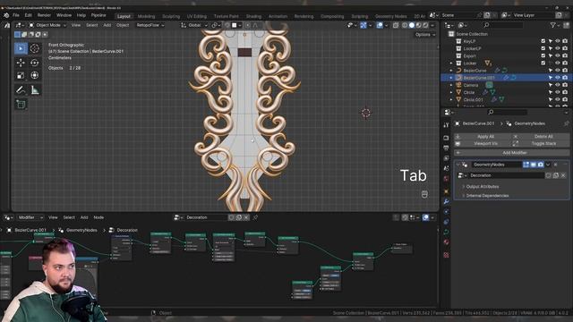 Замок и сундук от кареты в Blender #20 смотреть онлайн
