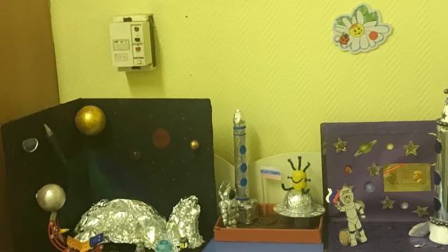 "Бельчата" приняли участие в выставке поделок на тему "Космос". смотреть онлайн