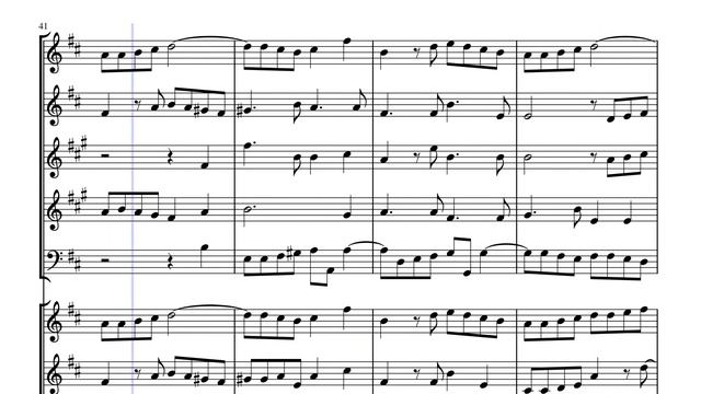 Chorus: "Allelujah" from "Deborah" (HWV 51 Mvt. 67c) for Winds & Strings смотреть онлайн