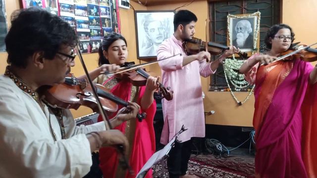 AJI SHUBHODINE /RABINDRA SANGEET, INSTRUMENTAL, VIOLIN GROUP/ SS MUSIC SCHOOL, смотреть онлайн