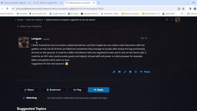 Diablo IV Forums ~ feedback e forum Blizzard [il cavallo] смотреть онлайн