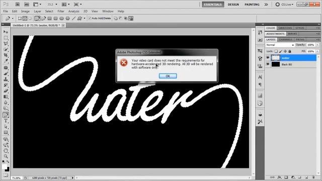 3D Water Text Effect - Photoshop CS5 Extended Tutorial смотреть онлайн